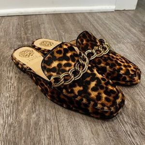 Vince Camuto Rachey Leather Mule with Chain Detail